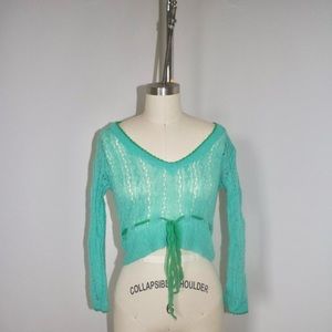 Crochet Long-sleeve Top ♡